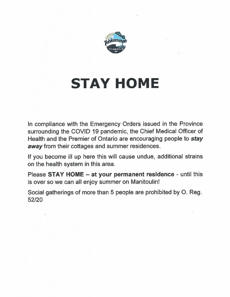 Tehkummah Township Municipality website